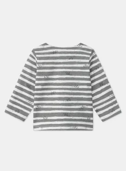 Sergent Major Chemise, T-shirt & Polo-Tshirt à manches longues rayé