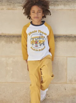 Sergent Major T-shirt & Polo-T-shirt blanc &agrave; motif bus scolaire