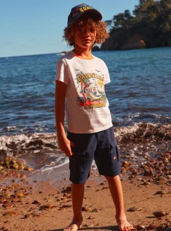 Sergent Major T-shirt & Polo-T-shirt blanc à motif requin en jersey