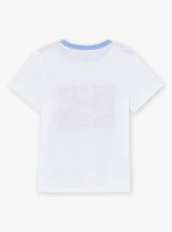 Sergent Major T-shirt & Polo-T-shirt blanc et bleu &agrave; manches courtes