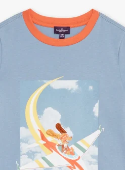 Sergent Major T-shirt & Polo-T-shirt bleu &agrave; motif avions