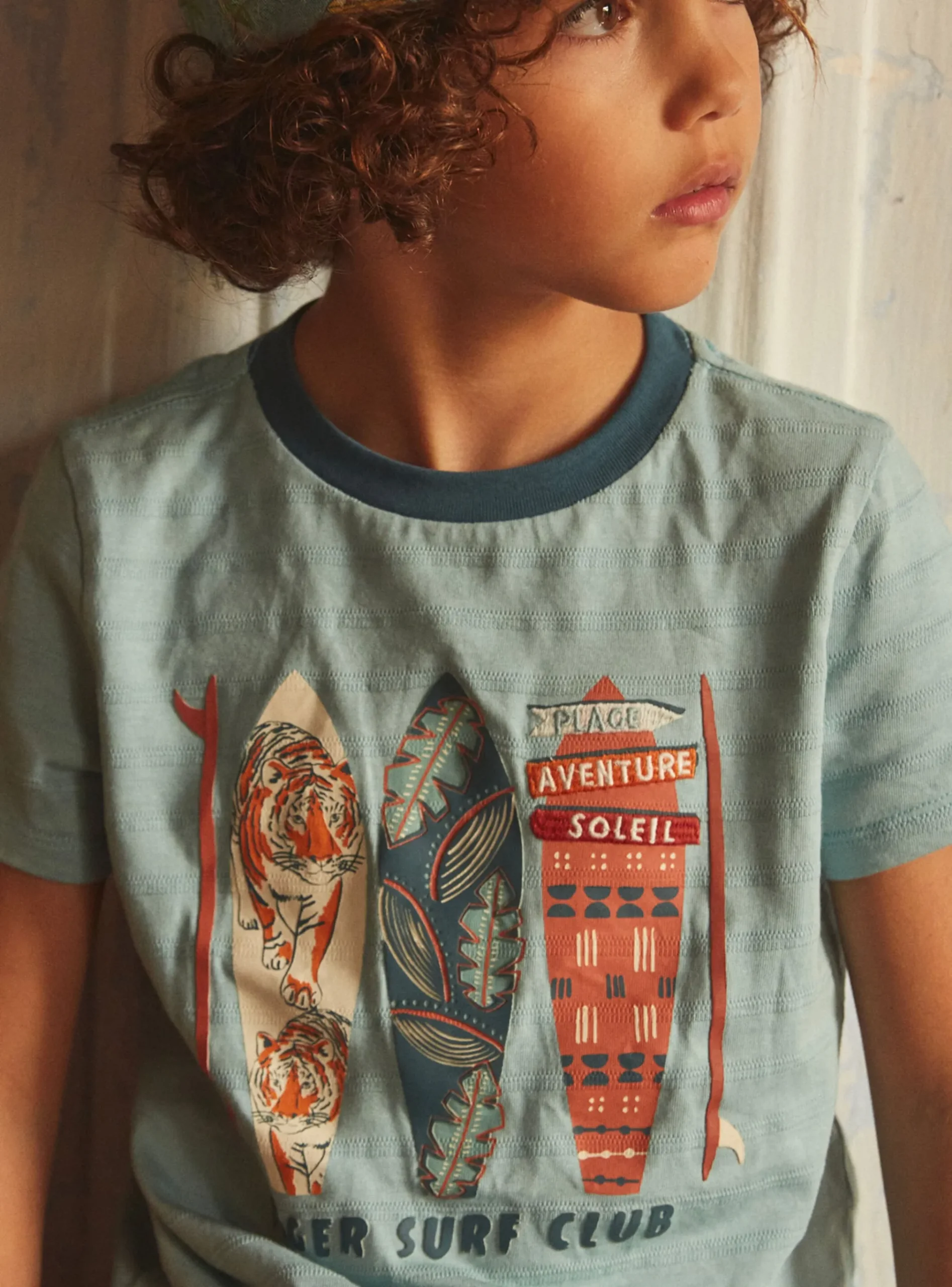 Sergent Major T-shirt & Polo-T-shirt bleu décor surf