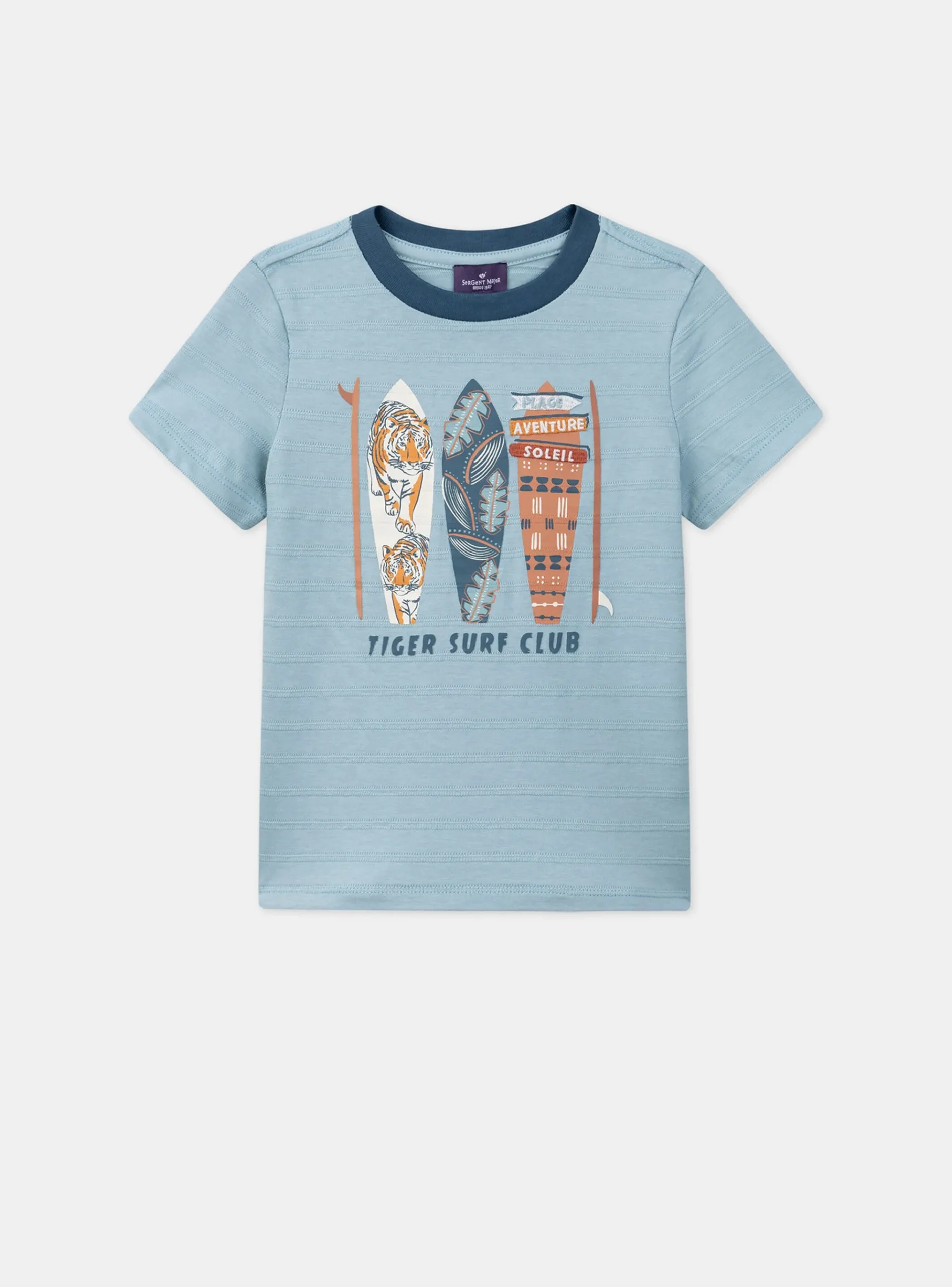 Sergent Major T-shirt & Polo-T-shirt bleu décor surf
