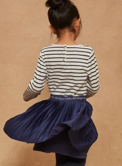 Sergent Major Blouse & T-shirt-T-shirt bleu marine &agrave; imprim&eacute; &agrave; rayures