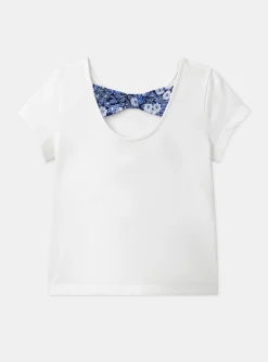 Sergent Major Blouse & T-shirt-T-shirt &eacute;cru &agrave; motifs papillons