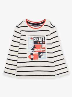 Sergent Major T-shirt & Polo-T-shirt &eacute;cru et noir esprit marini&egrave;re