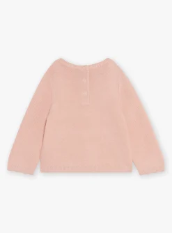 Sergent Major Pull, Gilet & Cardigan-T-shirt en tricot rose tendre