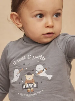 Sergent Major Chemise, T-shirt & Polo-T-shirt gris moyen en molleton