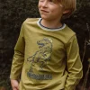 Sergent Major T-shirt & Polo-T-shirt jaune moutarde &agrave; motif dinosaure