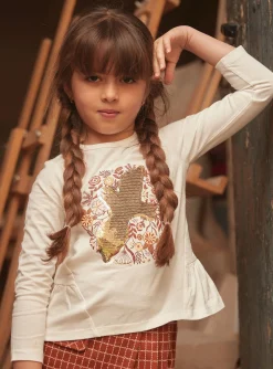 Sergent Major Blouse & T-shirt-T-shirt manches longues à sequins