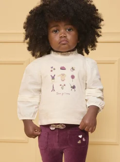 Sergent Major T-shirt & Blouse-Tshirt manches longues avec manches bouffantes