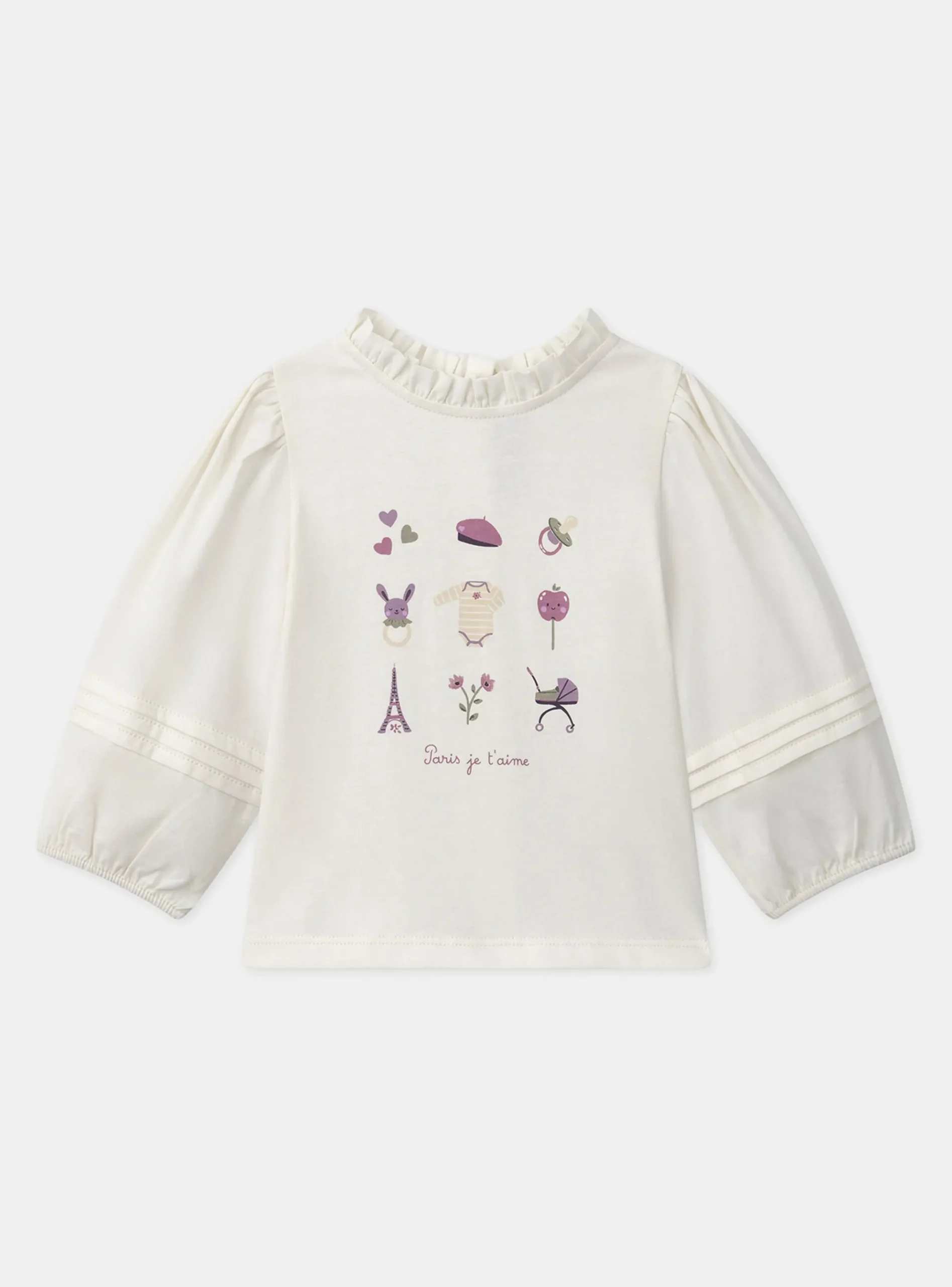 Sergent Major T-shirt & Blouse-Tshirt manches longues avec manches bouffantes