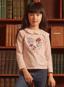 Sergent Major Blouse & T-shirt-T-shirt marinière à volants