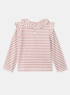 Sergent Major Blouse & T-shirt-T-shirt marinière à volants