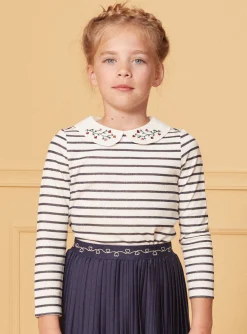 Sergent Major Blouse & T-shirt-T-shirt marinière bleu