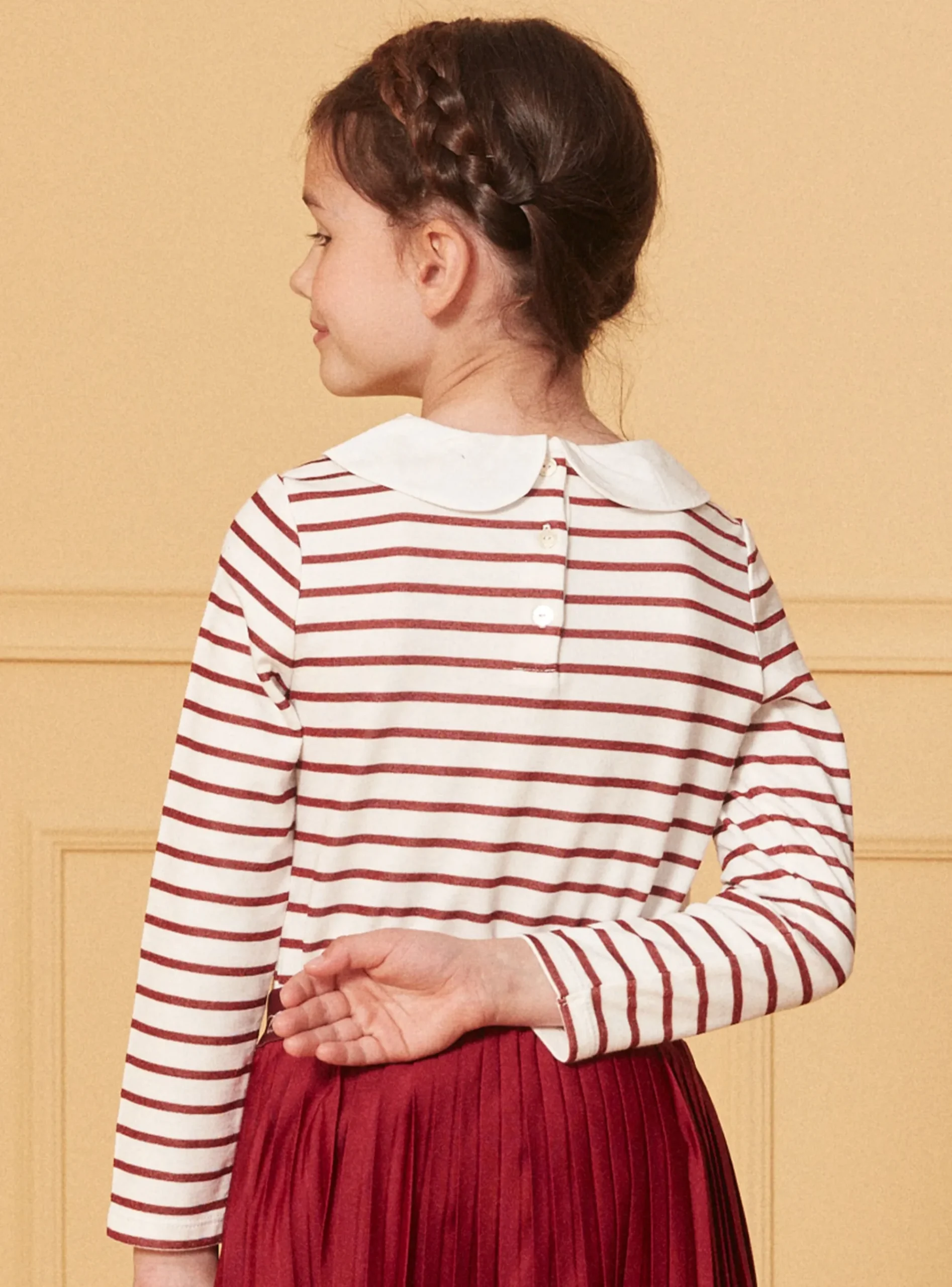 Sergent Major Blouse & T-shirt-T-shirt marinière rouge