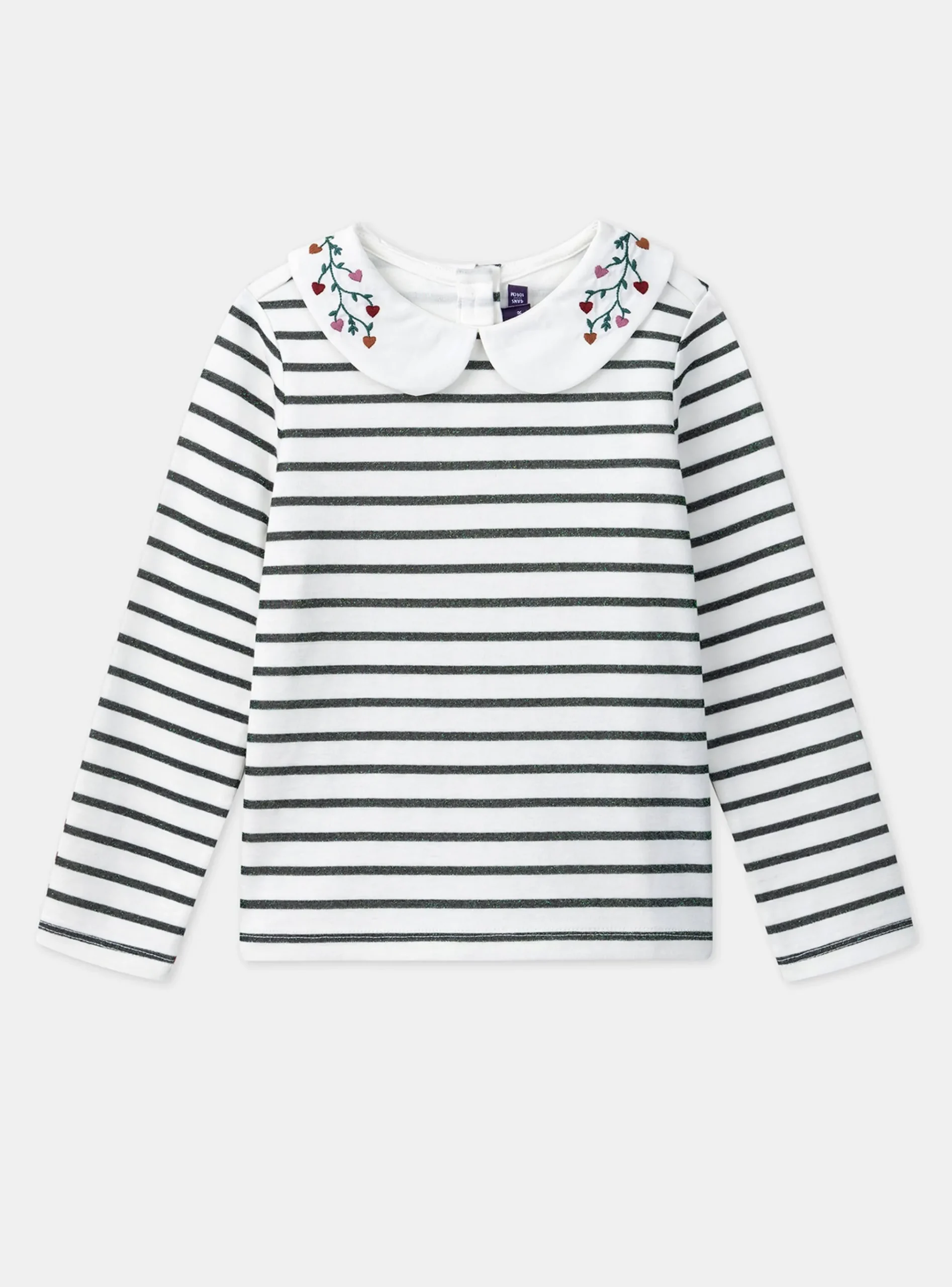 Sergent Major Blouse & T-shirt-T-shirt marinière vert