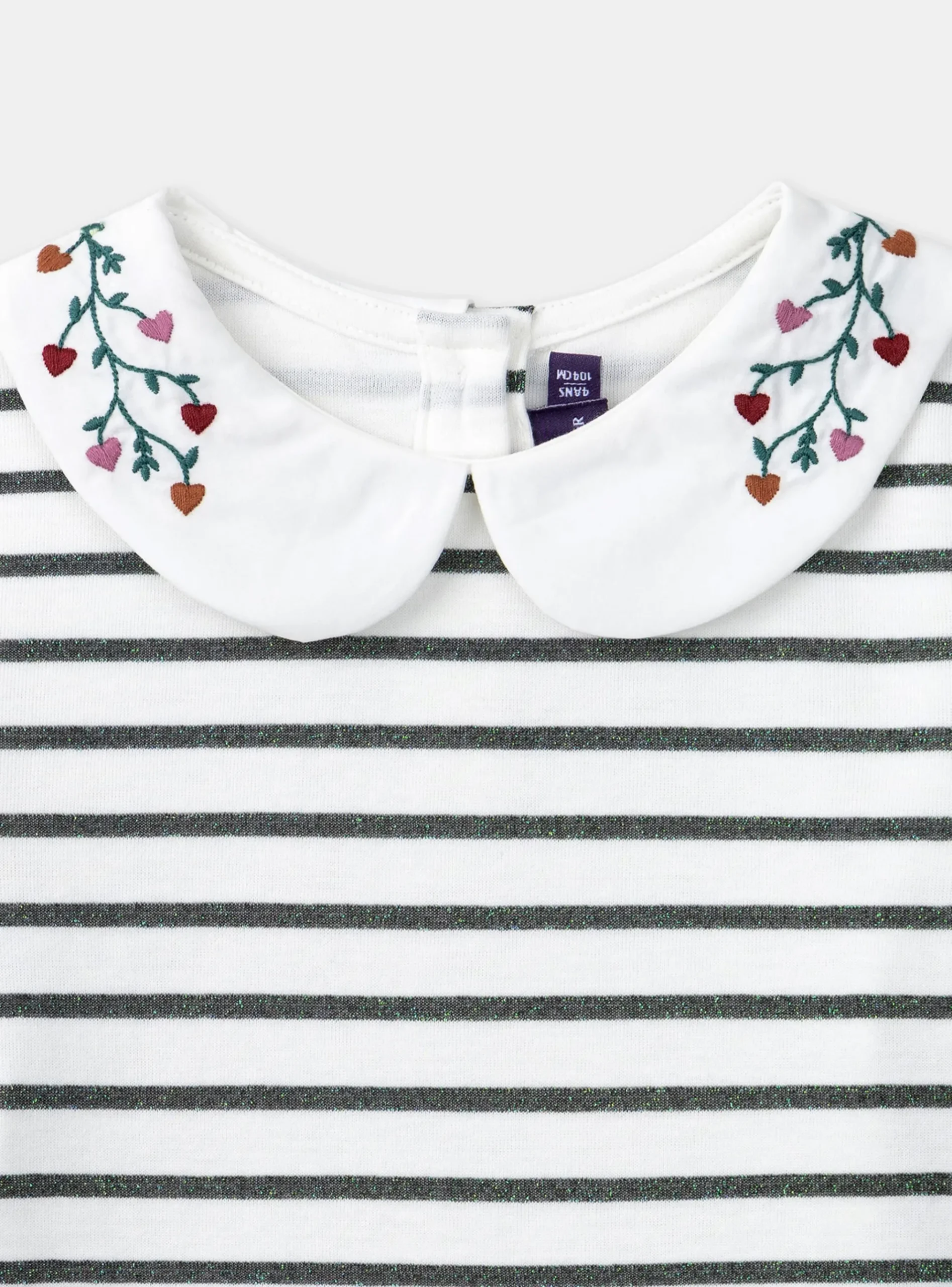 Sergent Major Blouse & T-shirt-T-shirt marinière vert