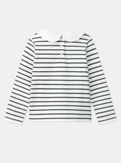 Sergent Major Blouse & T-shirt-T-shirt marinière vert