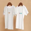 Sergent Major Sous-vêtement & Chaussettes-2 T-shirts &eacute;crus &agrave; imprim&eacute; &agrave; rayures et motifs vaisseau spatial et voitures