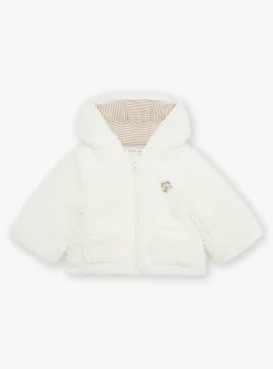 Sergent Major Manteau, Parka & Veste-Veste &agrave; capuche blanc cr&egrave;me