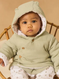Sergent Major Veste & Cardigan-Veste à capuche en gaze de coton et jersey