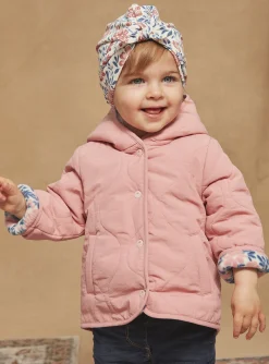 Sergent Major Manteau, Parka & Veste-Veste à capuche réversible vieux rose