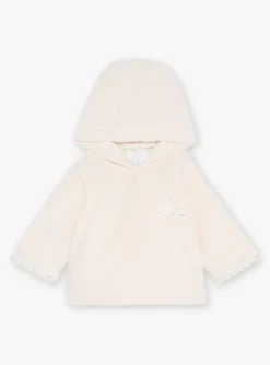 Sergent Major Veste & Cardigan-Veste &agrave; capuche rose p&acirc;le en velours