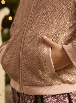 Sergent Major Manteau, Parka & Veste-Veste &agrave; sequins