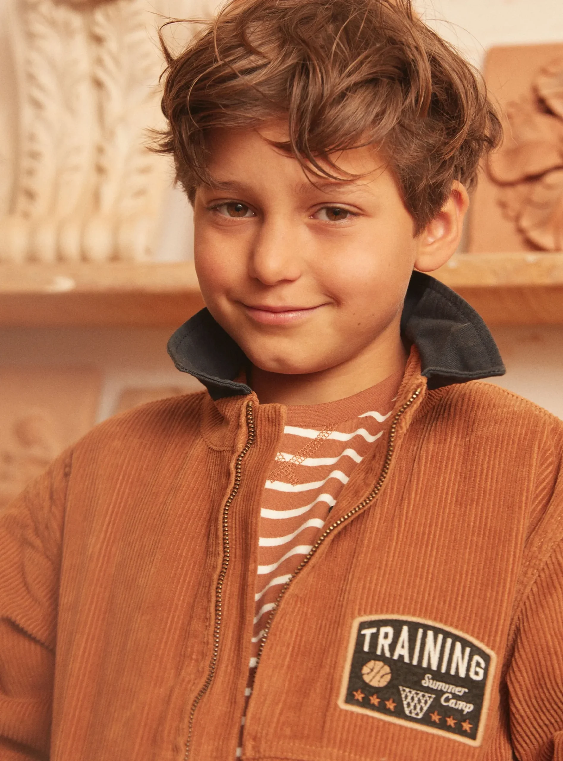 Sergent Major Manteau, Parka & Veste-Veste Côtelé