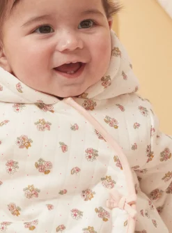 Sergent Major Veste & Cardigan-Veste de naissance &agrave; capuche &eacute;crue en tubique