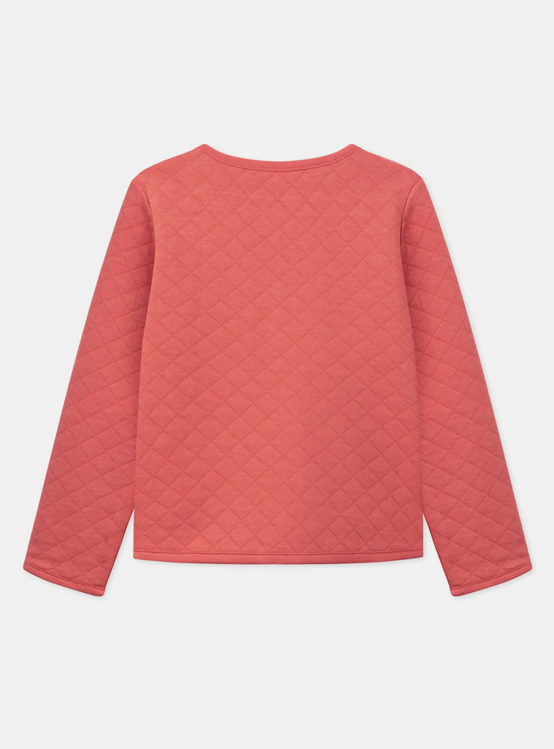Sergent Major Pull, Gilet & Cardigan-Veste en tubique matelassé rouge réversible