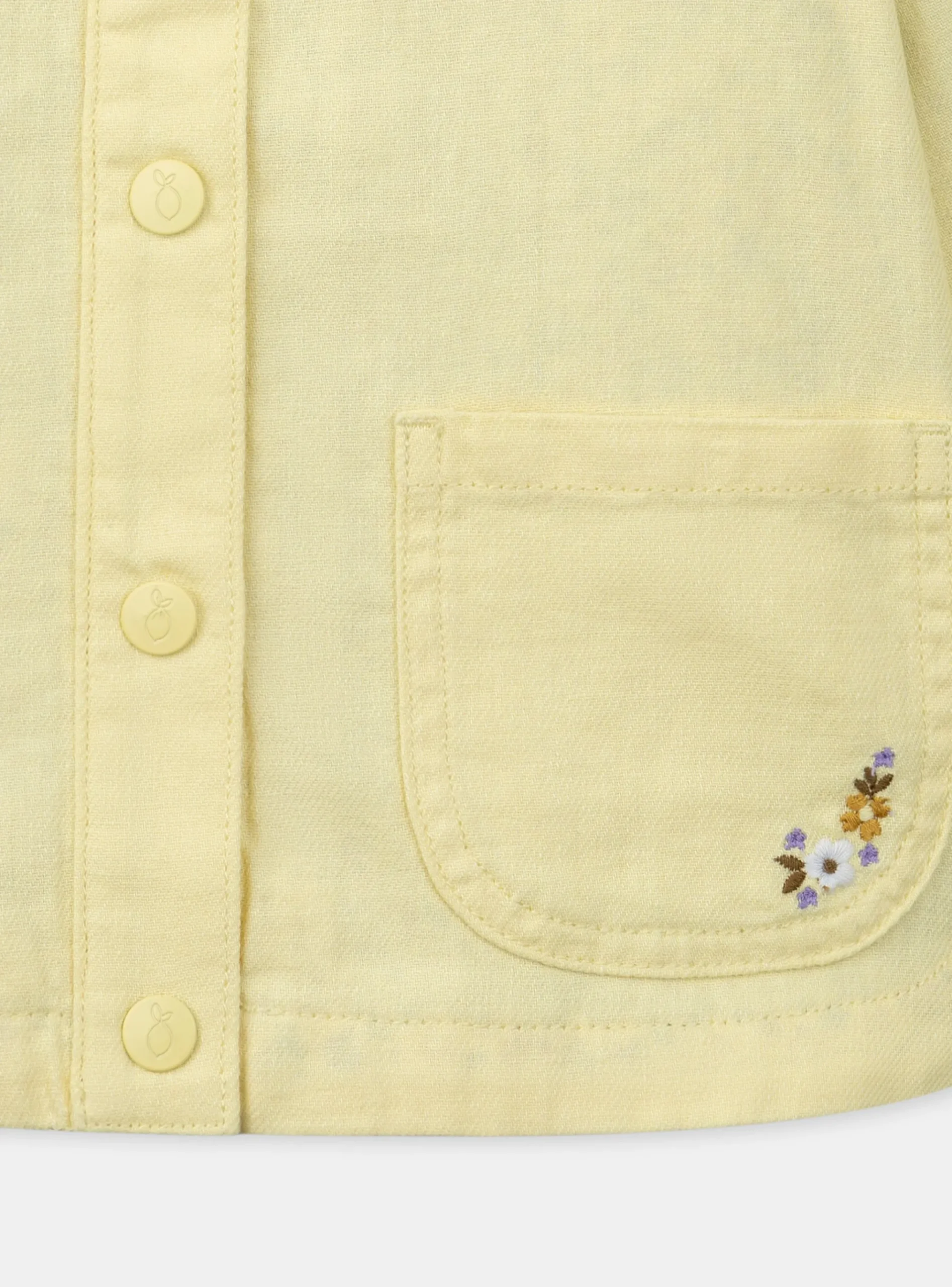 Sergent Major Manteau, Parka & Veste-Veste jaune à volant
