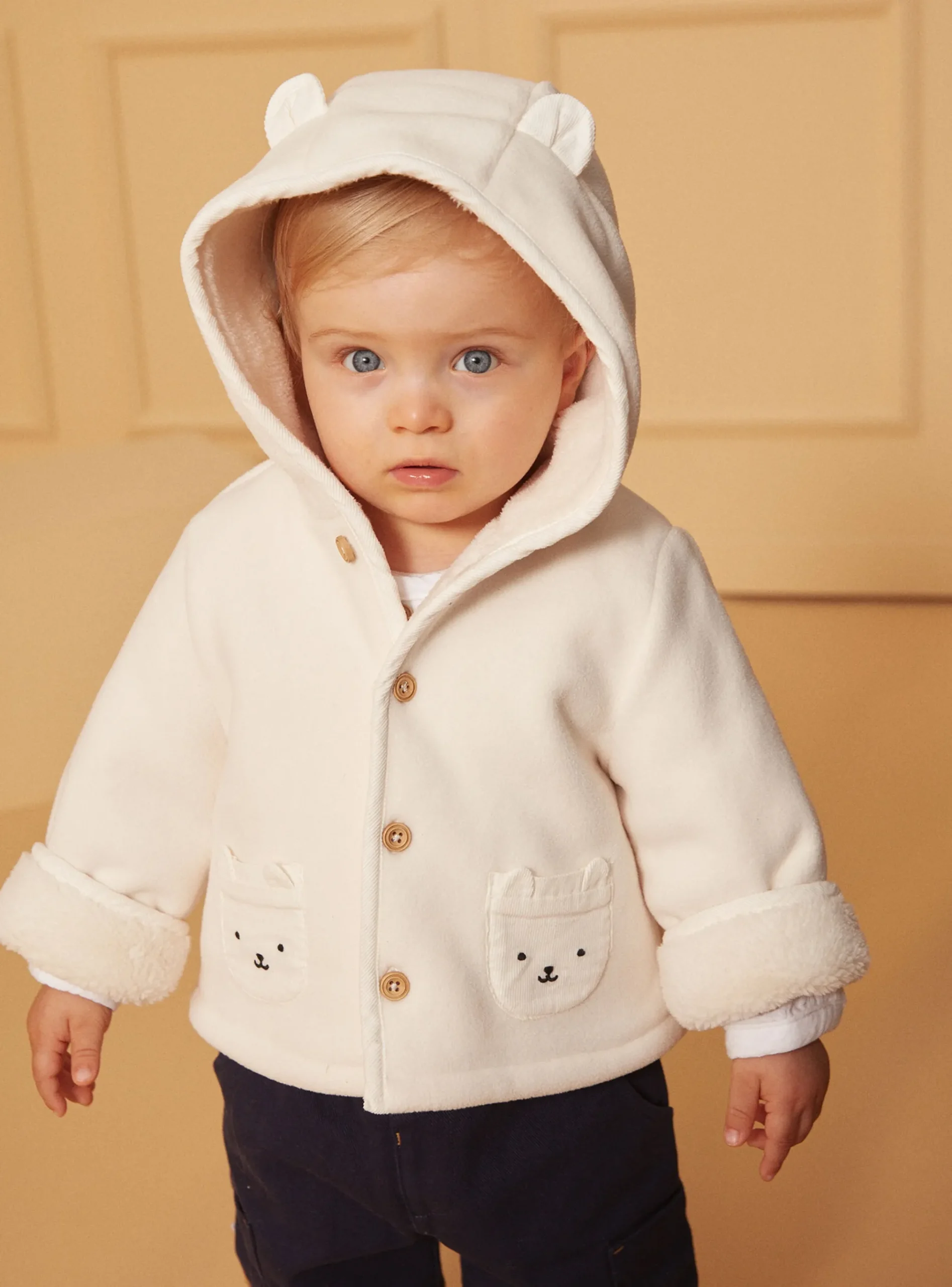 Sergent Major Manteau, Parka & Veste-Veste polaire à capuche
