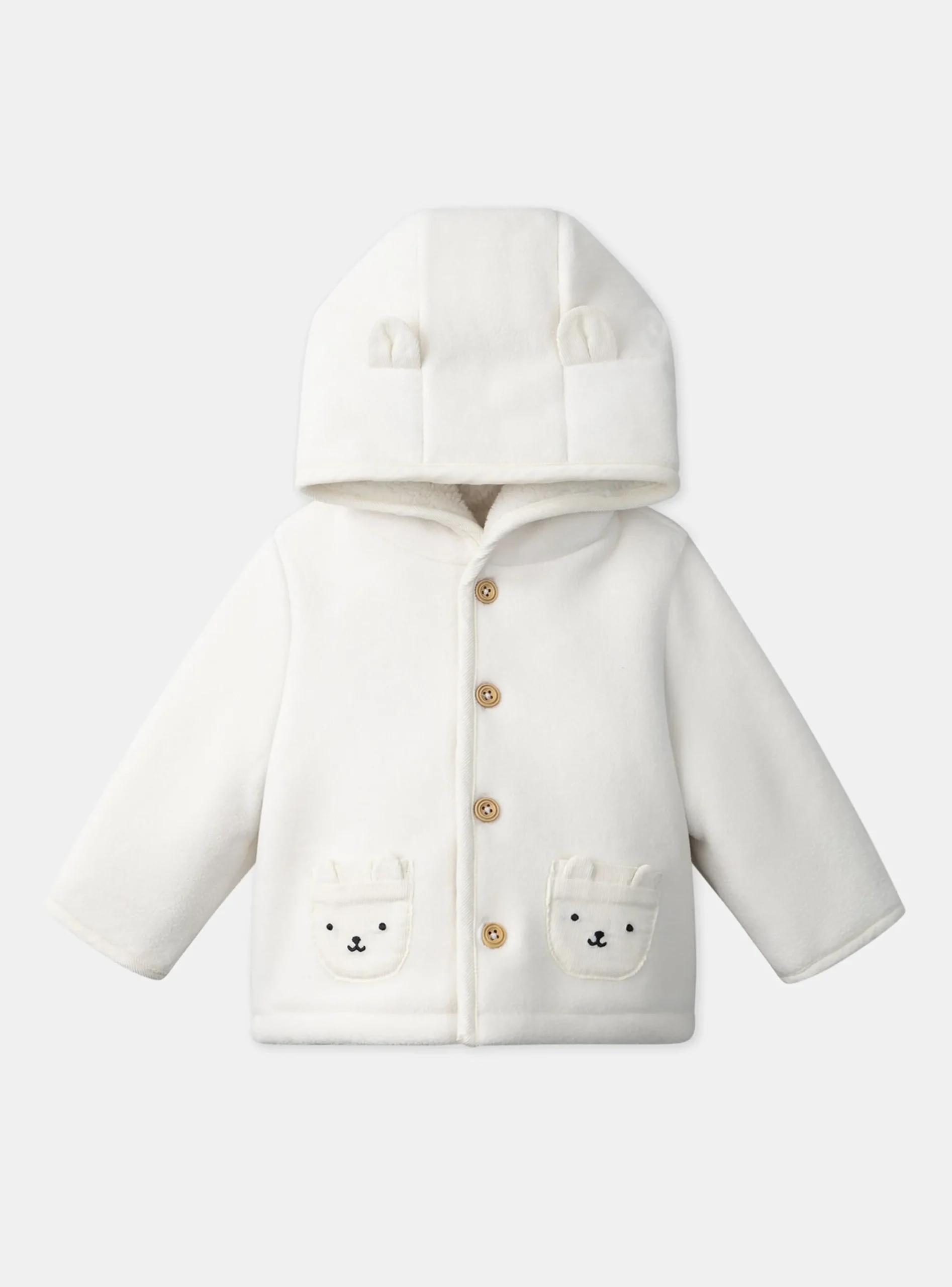 Sergent Major Manteau, Parka & Veste-Veste polaire à capuche