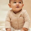 Sergent Major Veste & Cardigan-Veste r&eacute;versible beige et &eacute;cru en tubique et jersey